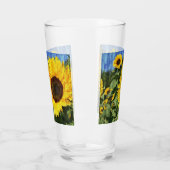 Verre Fence painted de Sunflowers (Gauche)