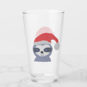 Verre Fente de Noël avec chapeau de Noël (Dos)