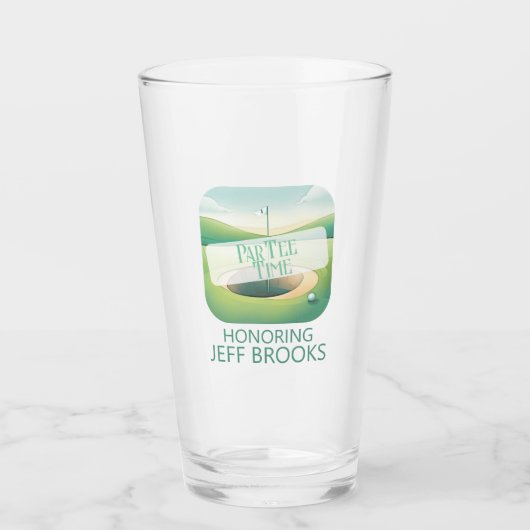 Verre Fête à thème de golf (Devant)