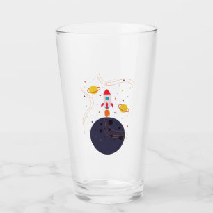 Verre Fête d'astronaute spatial