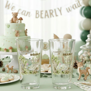 Verre Fête de Baby Shower Fantaisiste Ourson à peine Att