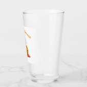 Verre Fête de chat noir et de citrouille d'Halloween (Gauche)