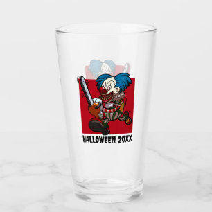 Verre Fête de Halloween de l'année du clown fou dessin a