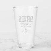 Verre Fête de la mariée collégiale (Dos)
