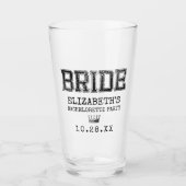 Verre Fête de la mariée collégiale (Devant)