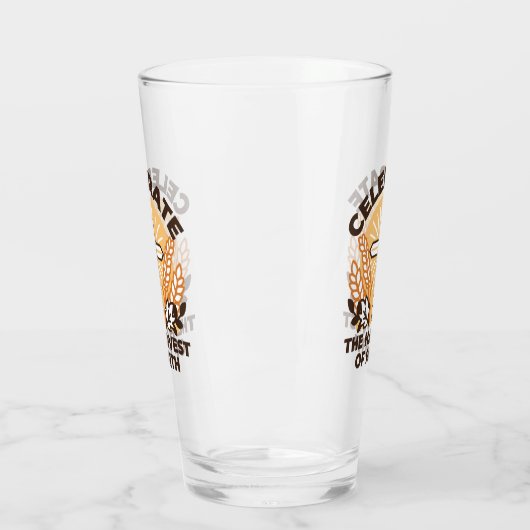 Verre Fête de la récolte de la foi - Art inspirant (Gauche)