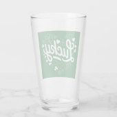 Verre Fête de la Saint-Patrick Cœur Trèfle Chanceux Trèf (Dos)
