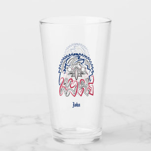 Verre Fête de l'Indépendance Aigle américain