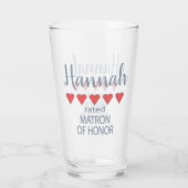 Verre Fête de mariage et de mariage 5 Cardiaque d'honneu (Dos)