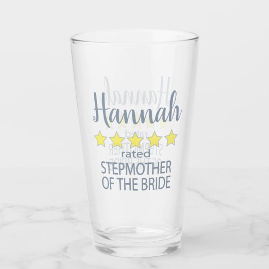 Verre Fête de mariage et de mariage 5 étoiles Stepmère d (Devant)