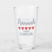 Verre Fête de mariage et de mariage 5 Fleurs de coeur fi (Dos)