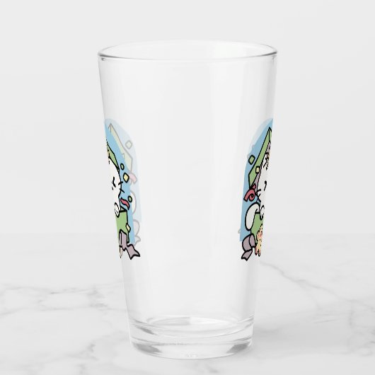 Verre Fête de Noël avec Purr-ty Time Cat (Gauche)