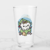 Verre Fête de Noël avec Purr-ty Time Cat (Devant)