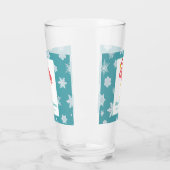 Verre Fête de vacances de flocon de neige de Flamant (Gauche)