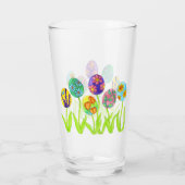 Verre Fête de vacances mignonne de fleur d'oeufs de (Dos)