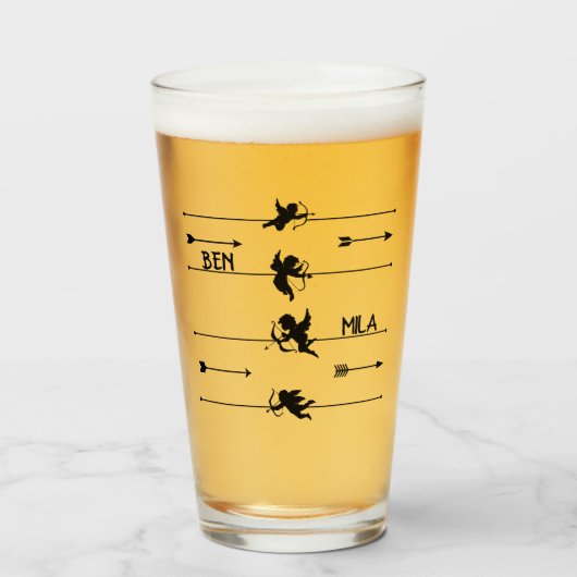 Verre Fête des Cupidons (Devant (rempli))