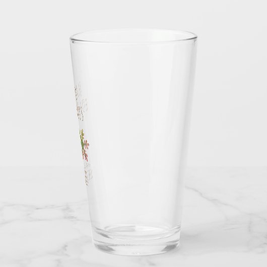Verre Fête des Fêtes de Noël Snowflake personnalisé (Gauche)