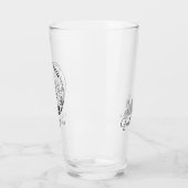 Verre Fête des mariées Cadeau personnalisé avec nom Mari (Gauche)