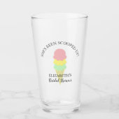 Verre Fête des mariées de crème glacée récupérée (Devant)