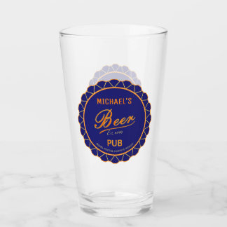 Verre Fête des pères Bière Bouteille Casquette Pub