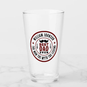 Verre Fête des pères de logo Best Dad Ever Vintage Weste
