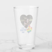 Verre Fête des pères des Rainbow Hearts LGBT (Dos)
