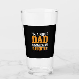 Verre Fête des pères Papa D'Une Fille Intelligente