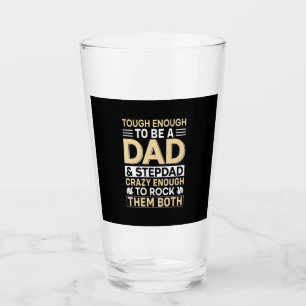 Verre Fête des pères Papa Et Étape Papa Je Les Roche