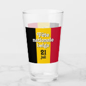 Verre Fête nationale belge (Devant)