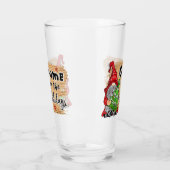 Verre fête Noël gnome Fête (Gauche)