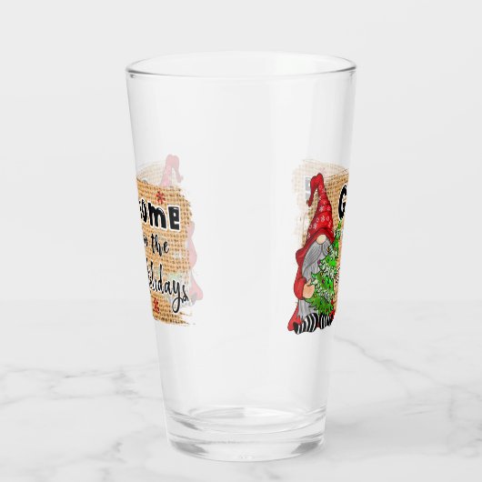 Verre fête Noël gnome Fête (Droite)