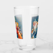 Verre fête vintage Noël Père Noël Holiday (Droite)