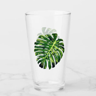 Verre Feuille de monstère tropicale - Exotique