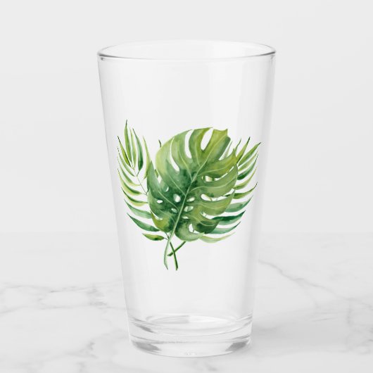 Verre Feuille tropicale (Devant)
