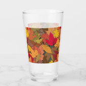 Verre Feuilles d'automne colorées (Dos)
