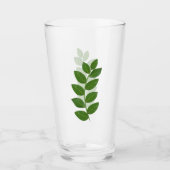 Verre Feuilles de baie vertes modernes (Devant)