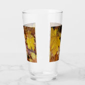 Verre Feuilles de Érable Tombées Jaune Automne Nature (Gauche)