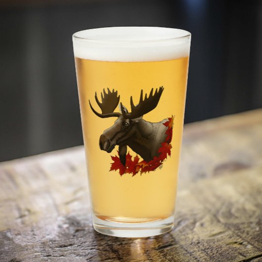 Verre Feuilles de l'érable rouge orignal
