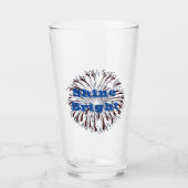 Verre Feux bleu rouge (Devant)