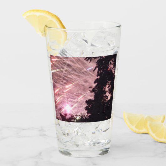 Verre Feux d'artifice 17 Collins (Devant glace)