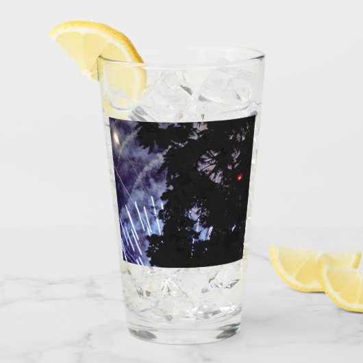 Verre Feux d'artifice 1 Collins vitre (Devant glace)