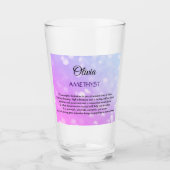 Verre Février Birthstone Amethyst conception (Devant)