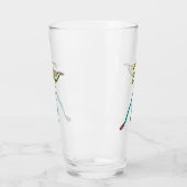 Verre Fiddle Playing Stickman (Gauche)