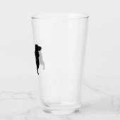 Verre Field Spaniel Silhouette Personalized Chig race (Gauche)