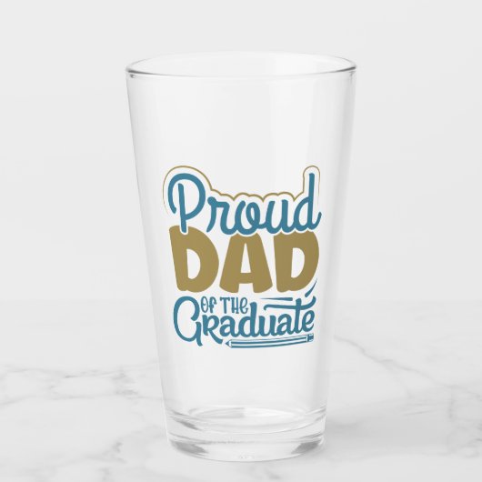 Verre Fier papa du Diplômé (Devant)