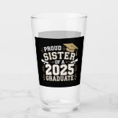 Verre Fier Soeur D'Une Classe De 2025 Famille Diplômée (Devant)