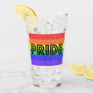 Verre Fierté arc-en-ciel