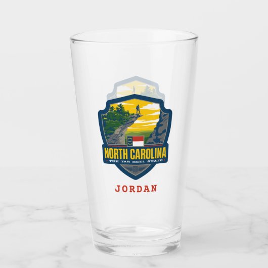 Verre Fierté de l'État | Caroline du Nord (Devant)