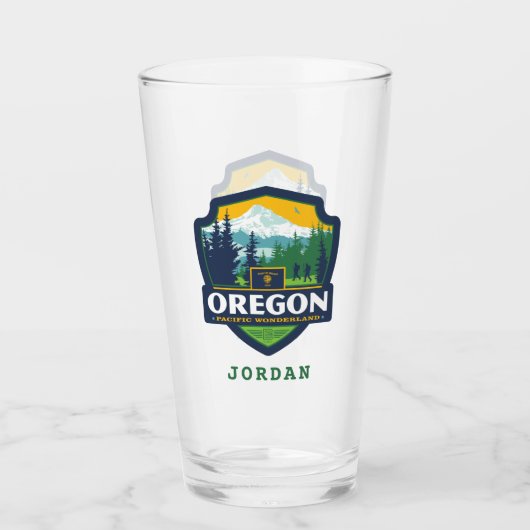 Verre Fierté de l'État | Oregon (Devant)