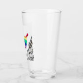 Verre Fierté drapeau arc-en-ciel (Gauche)